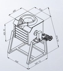 70KW İNDÜKSİYONLA METAL ERGİTME OCAĞI