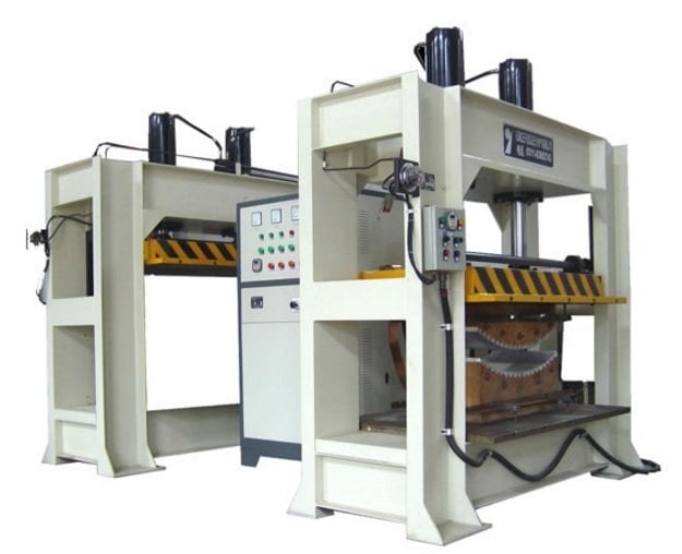150 TON YÜKSEK FREKANS KONTRAPLAK VE MDF BÜKME PRESİ